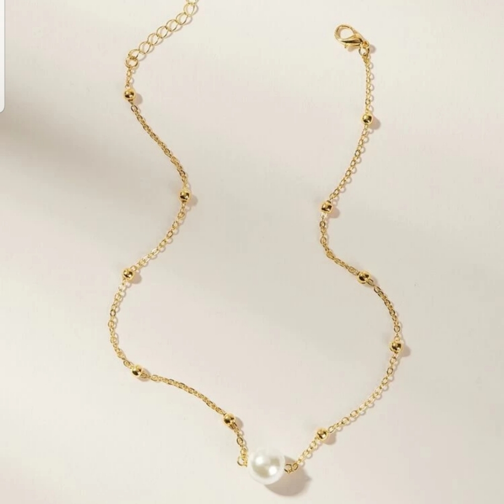 *Blaire* Pearl Choker Necklace - Picture 3 of 3